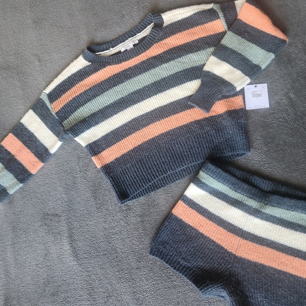 O'Neill Striped Wool Lounge Set shorts and Top Xs